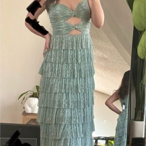 Gianni Bini Grace Metallic semi formal dress